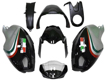 2008-2012 Ducati Monster-696 / Monster Black Silver 796 1100 1100S Fairing Kit