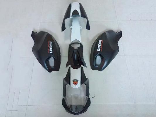 2008-2012 Matte Black White Ducati Monster 696 796 1100 1100S Fairing Kit