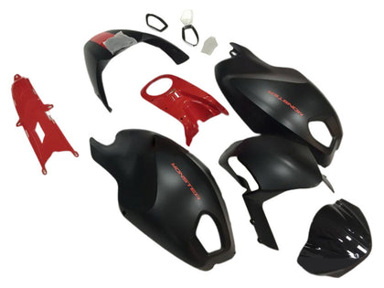 2008-2012 Ducati Monster-696 / Monster Black Red 796 1100 1100S Fairing Kit