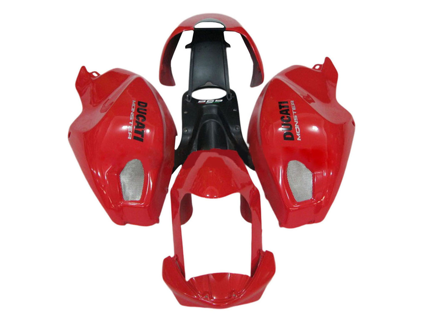 2008-2012 Red Black Monster Ducati Monster 696 796 1100 1100S Fairing Kit