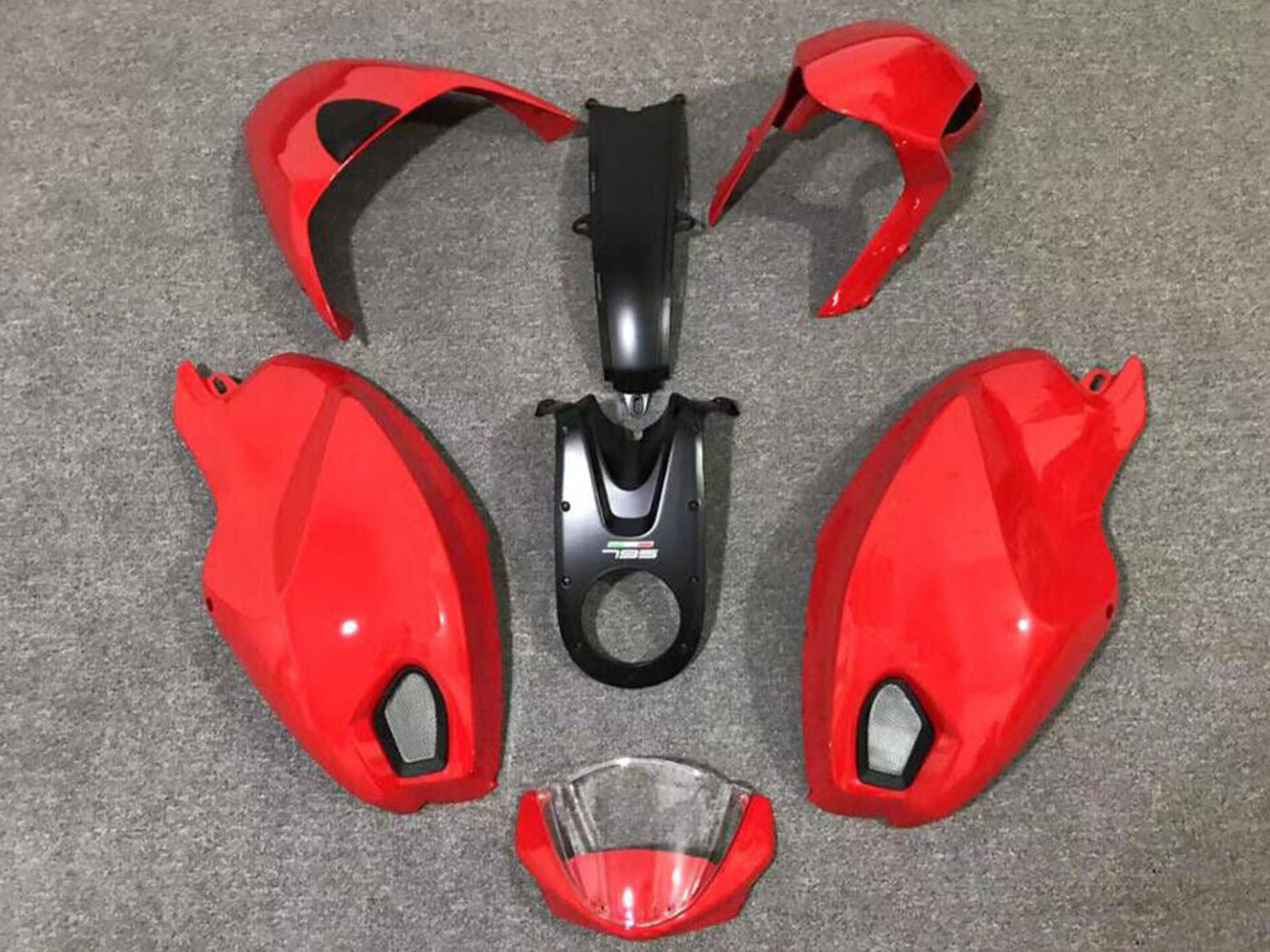 2008-2012 Red Ducati Monster 696 796 1100 1100S Fairing Kit