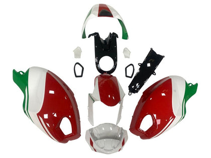 2008-2012 Ducati Monster-696 / Monster White Green Red 796 1100 1100S Fairing Kit