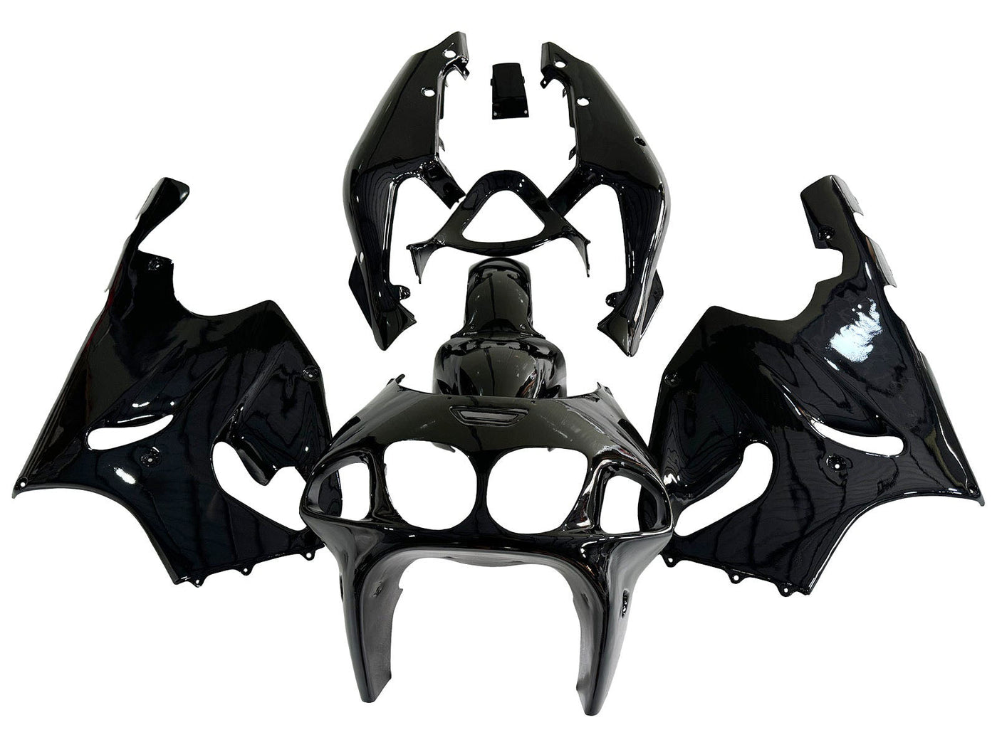 1996-2003 Glossy Black Kawasaki ZX7R Motorcycle Fairing， Purchase 1996-2003 Glossy Black Kawasaki ZX7R Motorcycle Fairing UK - UK