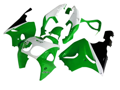 1996-2003 Kawasaki ZX-7R Green White Black Fairing Kit