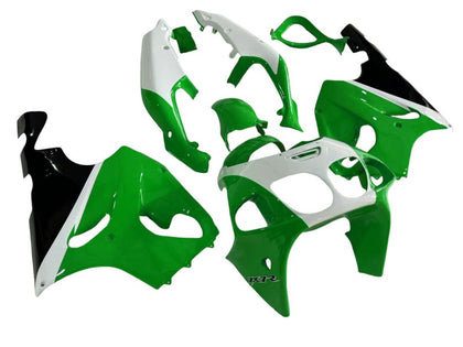 1996-2003 Kawasaki ZX-7R Green White Black Fairing Kit