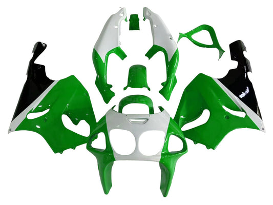 1996-2003 Green White Black Kawasaki ZX7R Fairing Kit