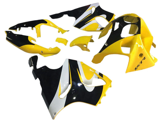 1996-2003 Black Yellow Kawasaki ZX7R Fairing Kit