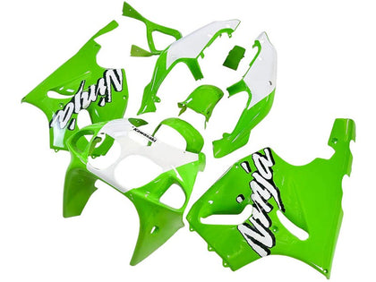 1996-2003 Kawasaki ZX-7R White Green Fairing Kit