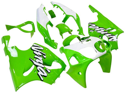 1996-2003 Kawasaki ZX-7R White Green Fairing Kit