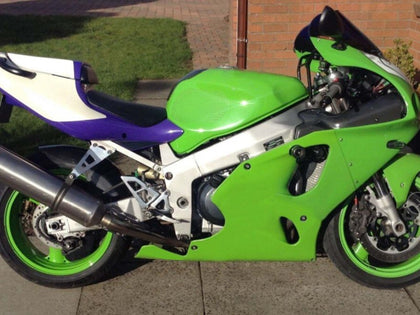 1996-2003 Kawasaki ZX-7R White Green Blue Fairing Kit
