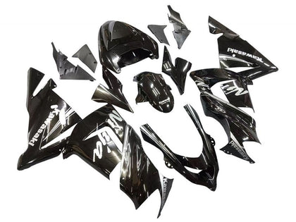 2004-2005 Kawasaki ZX-10R Glossy Black Fairing Kit