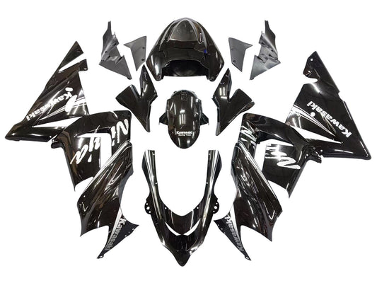 2004-2005 Glossy Black Ninja Kawasaki ZX10R Fairing Kit