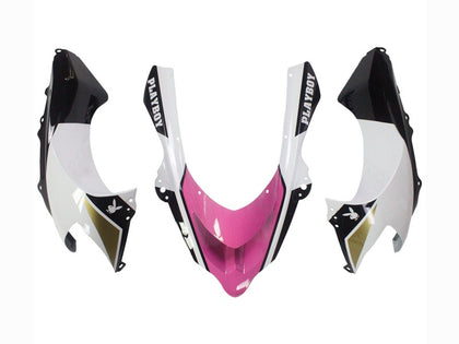 2004-2005 Kawasaki ZX-10R Black Pink White Playboy Motul Fairing Kit