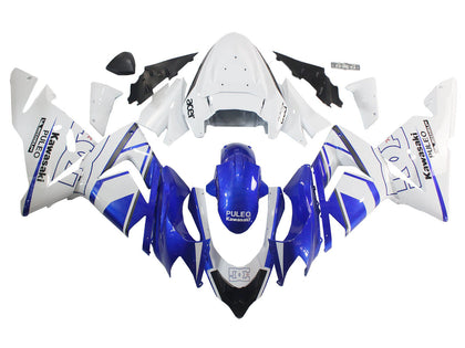 2004-2005 Kawasaki ZX-10R Black White Fairing Kit