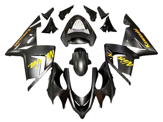 2004-2005 Black Ninja Kawasaki ZX10R Fairing Kit