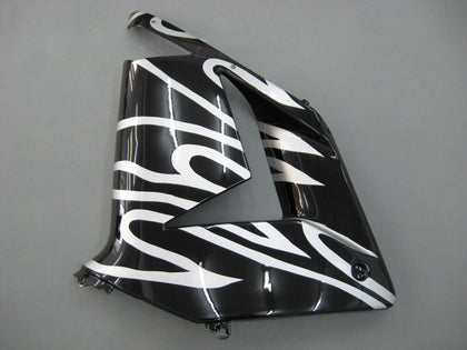 2004-2005 Kawasaki ZX-10R Black White Fairing Kit