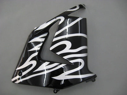 2004-2005 Kawasaki ZX-10R Black White Fairing Kit