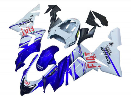 2004-2005 Kawasaki ZX-10R Glossy Blue White Fiat Motul Fairing Kit