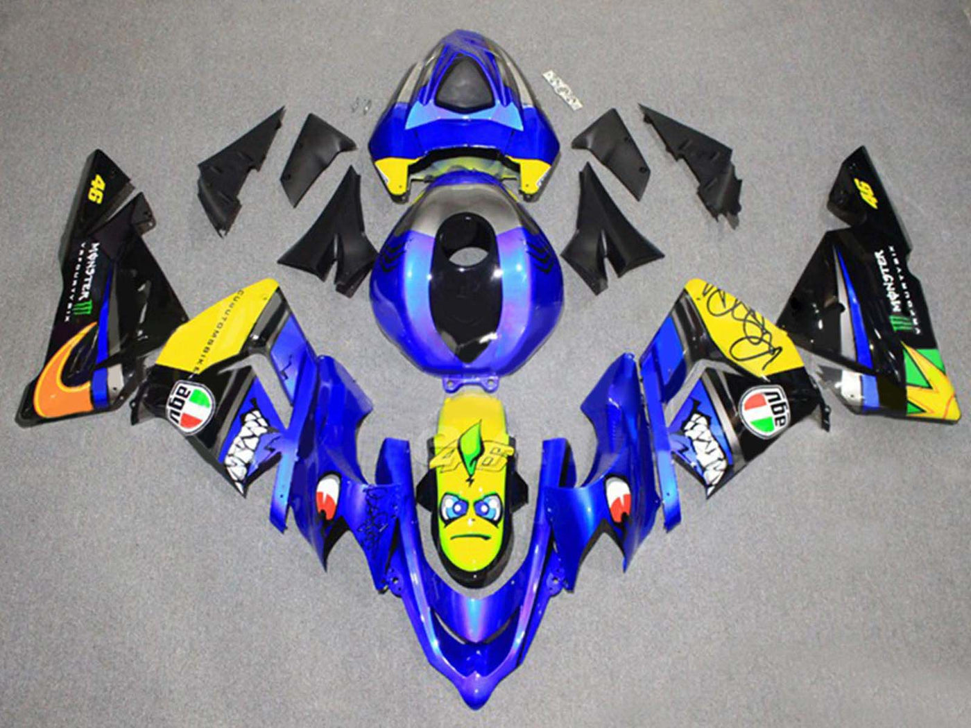 2004-2005 Green Black Ninja Kawasaki ZX10R Fairing Kit