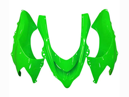 2004-2005 Kawasaki ZX-10R Green Black Fairing Kit