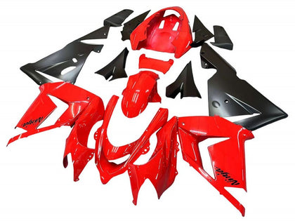 2004-2005 Kawasaki ZX-10R Red Black Fairing Kit