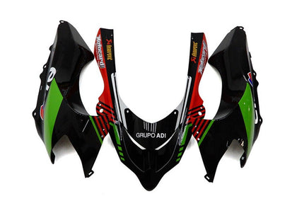 2004-2005 Kawasaki ZX-10R White Black Green Elf Fairing Kit