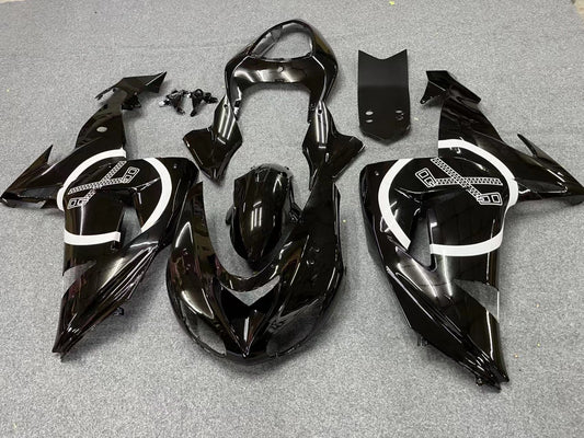 2006-2007 Glossy Black Kawasaki ZX10R Fairing Kit