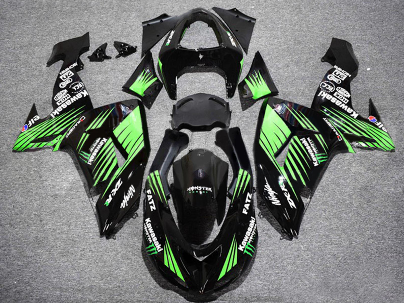 2006-2007 Blue Ninja Kawasaki ZX10R Fairing Kit