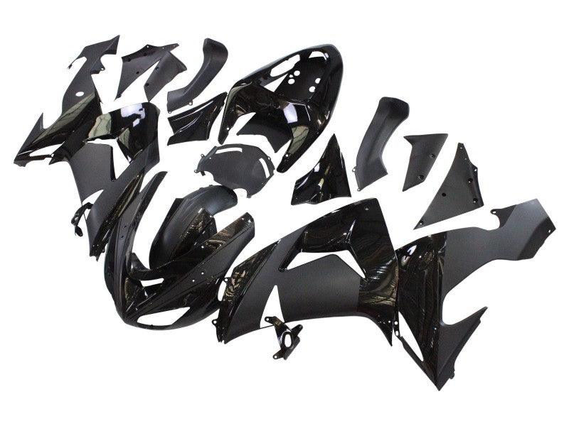 Purchase 2006-2007 Matte Black Glossy Black Kawasaki ZX10R Motorcycle Fairings UK