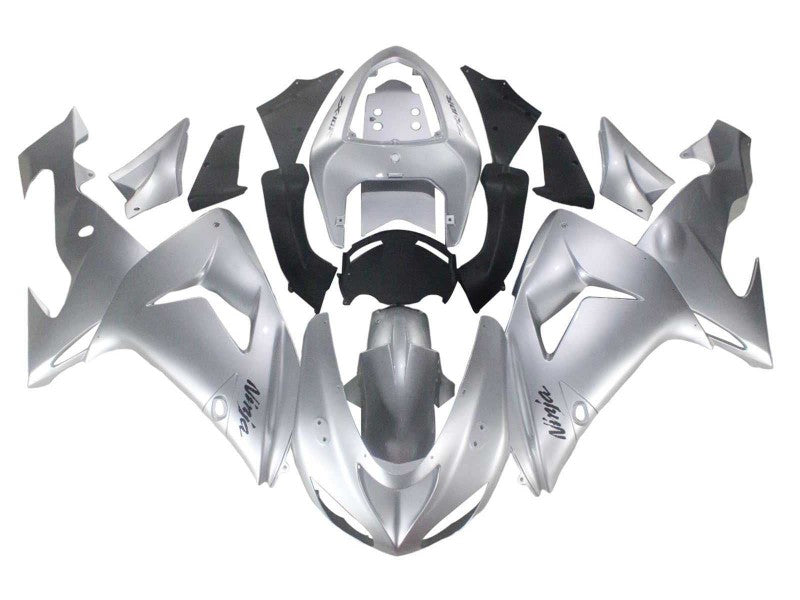 Purchase 2006-2007 Silver Black Ninja Kawasaki ZX10R Motorcycle Fairings UK