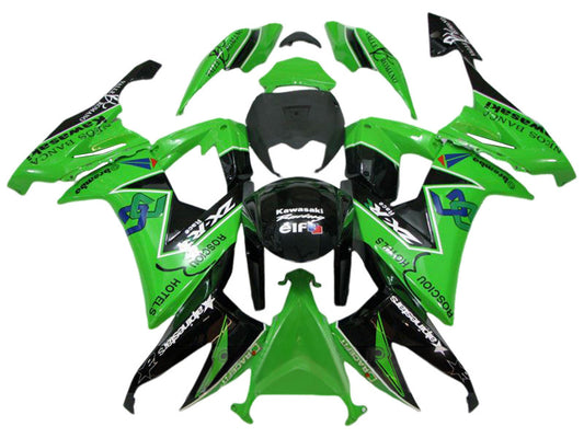 2008-2010 Black Monster Ninja Kawasaki ZX10R Fairing Kit