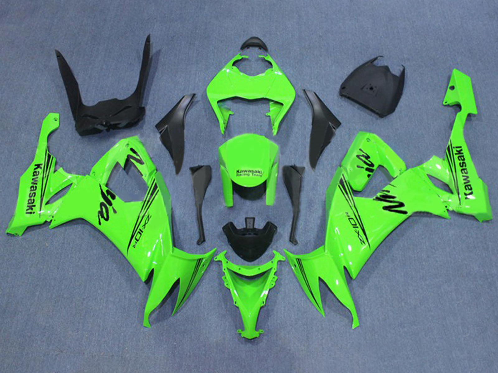 2008-2010 Green Black Kawasaki ZX10R Motorcycle Fairing， Purchase 2008-2010 Green Black Kawasaki ZX10R Motorcycle Fairing UK - UK