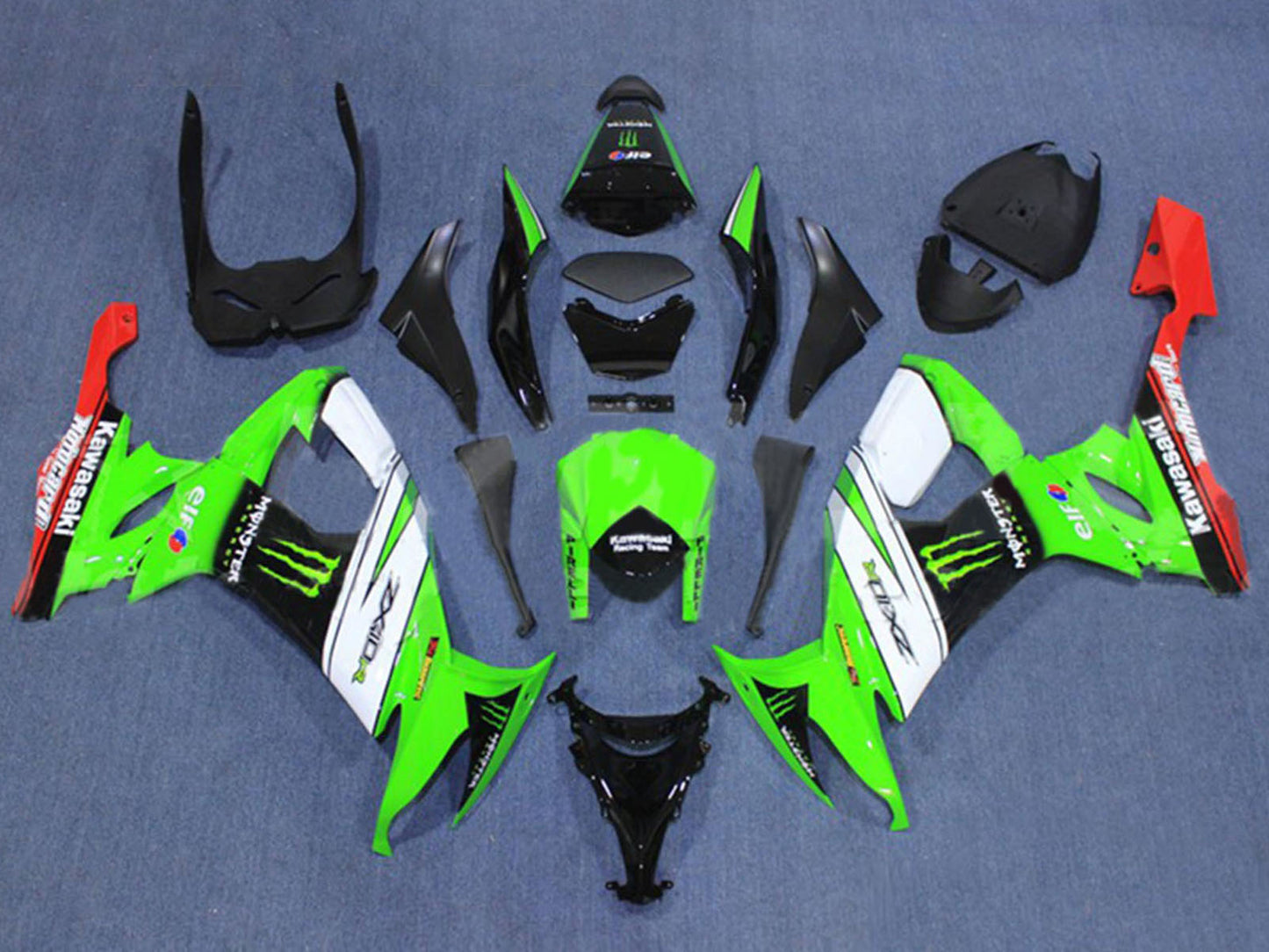 2008-2010 Dark Gold Black Ninja Kawasaki ZX10R Fairing Kit