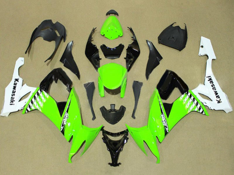 Purchase 2008-2010 White Green Black Kawasaki ZX10R Motorcycle Fairing UK