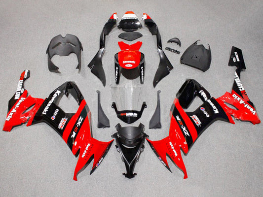 2008-2010 Black Green Red Monster Elf Ninja Kawasaki ZX10R Fairing Kit