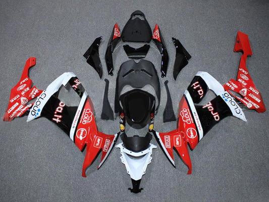 2008-2010 Green Black Red Monster Kawasaki ZX10R Fairing Kit