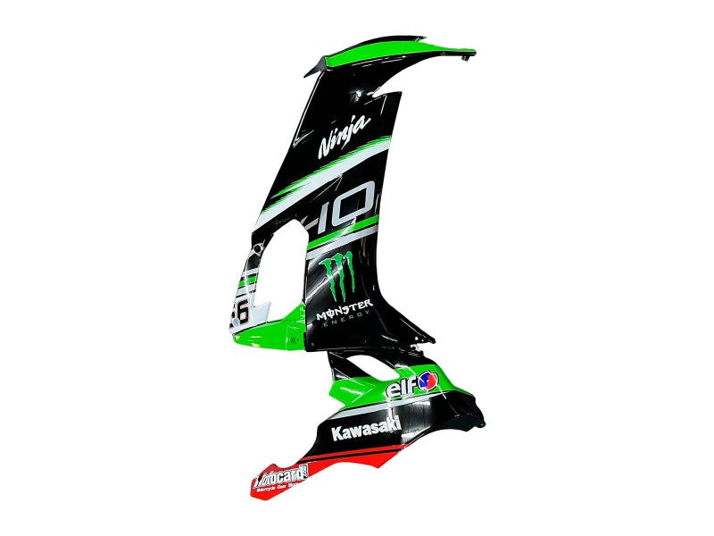Purchase 2008-2010 Green White Red Black Monster Elf 66 Kawasaki ZX10R Motorcycle Fairings UK