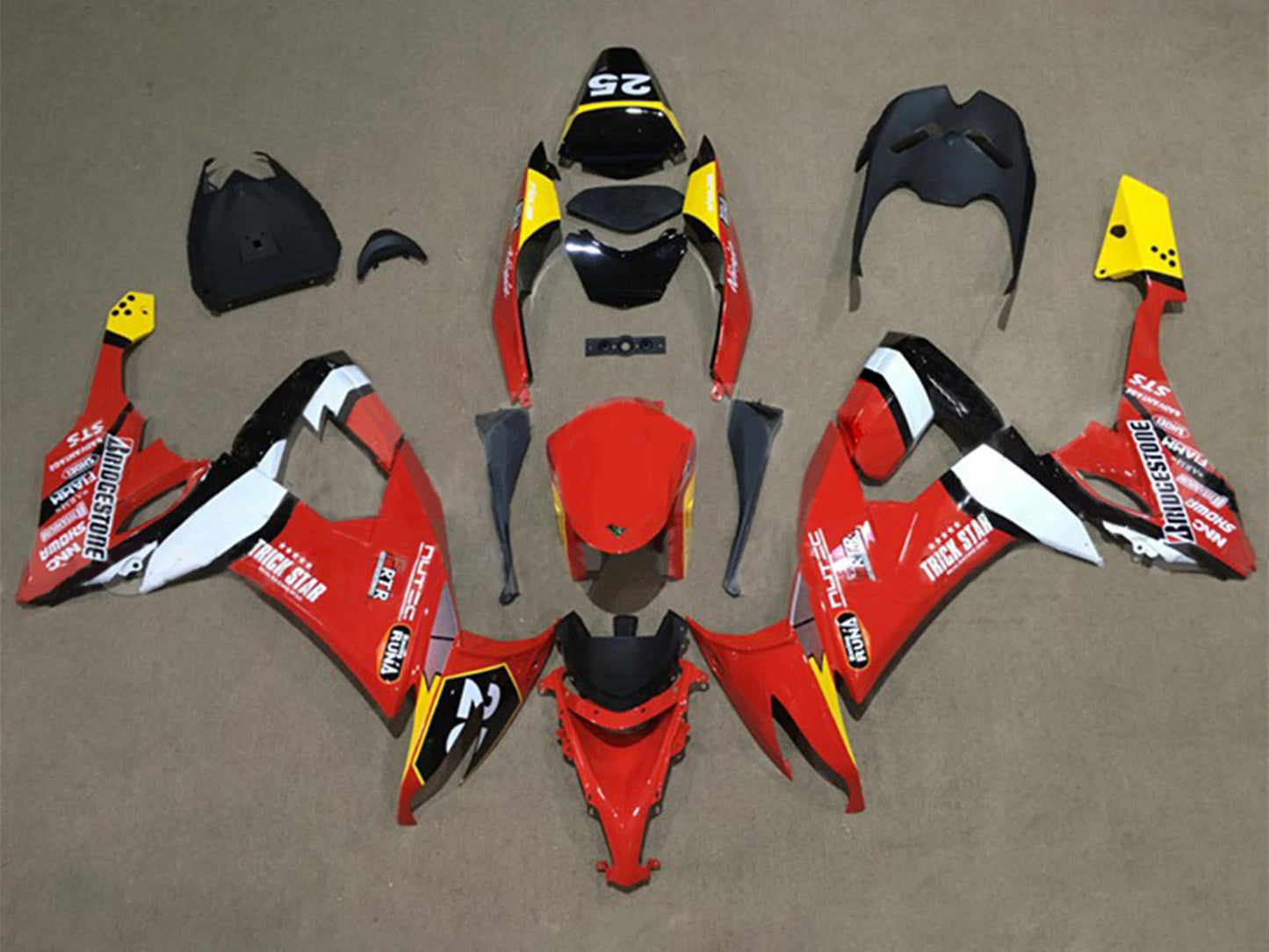 2008-2010 Green White Black Ninja Kawasaki ZX10R Fairing Kit