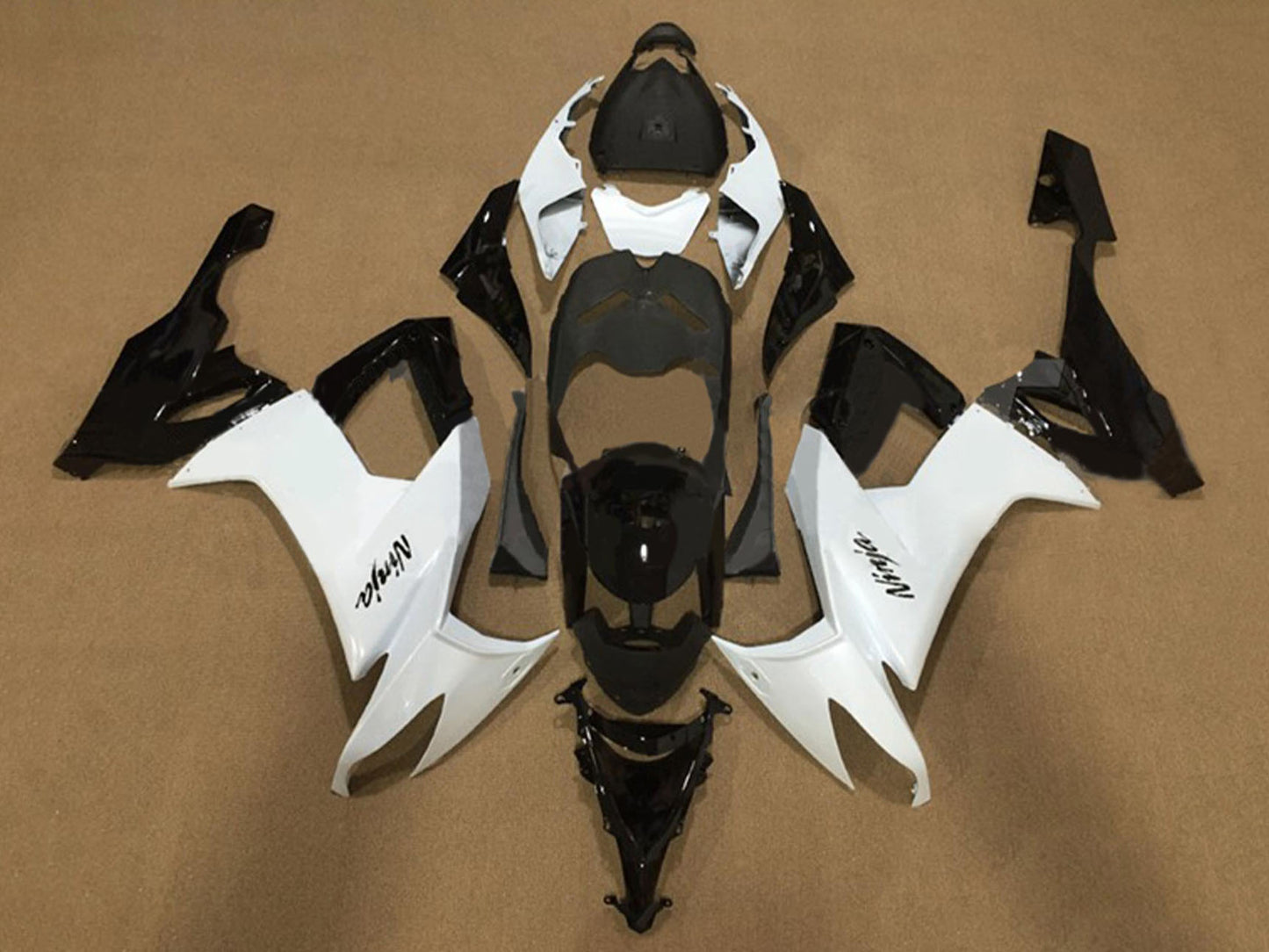 2008-2010 Matte Black Kawasaki ZX10R Fairing Kit