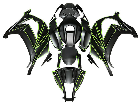 2008-2010 Orange Black Ninja Kawasaki ZX10R Fairing Kit