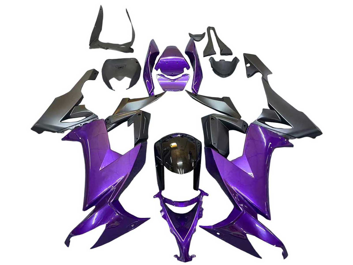2008-2010 Purple Black Kawasaki ZX10R Fairing Kit