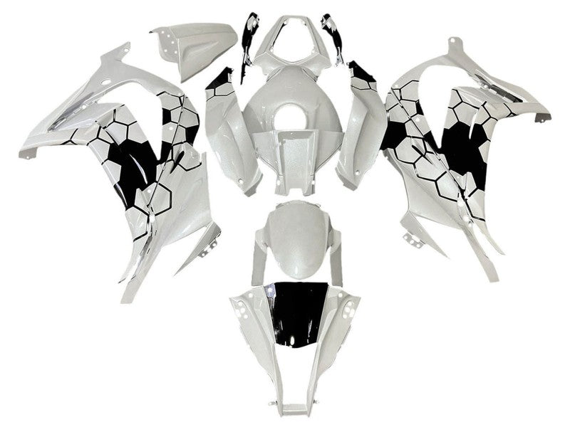 Purchase 2008-2010 White Black Kawasaki ZX10R Motorcycle Fairings UK