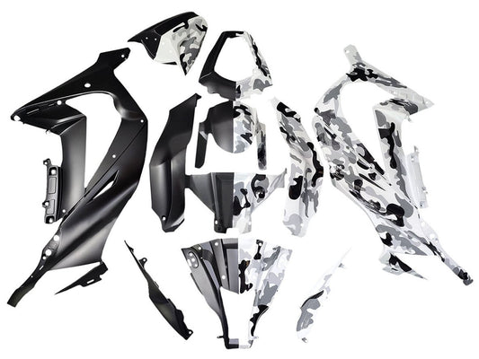 2008-2010 White Red Black Kawasaki ZX10R Fairing Kit