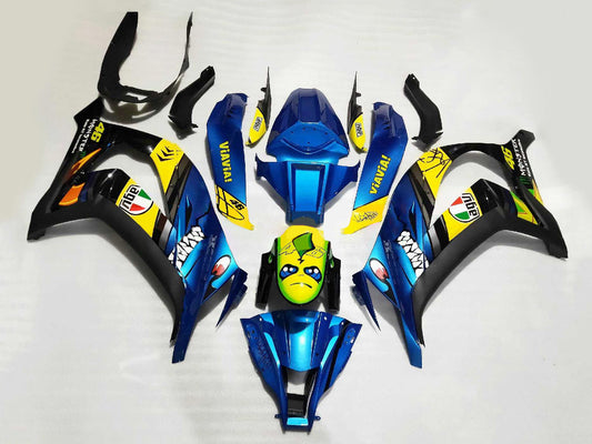 2008-2010 White Black Ninja Kawasaki ZX10R Kits Fairing Kit