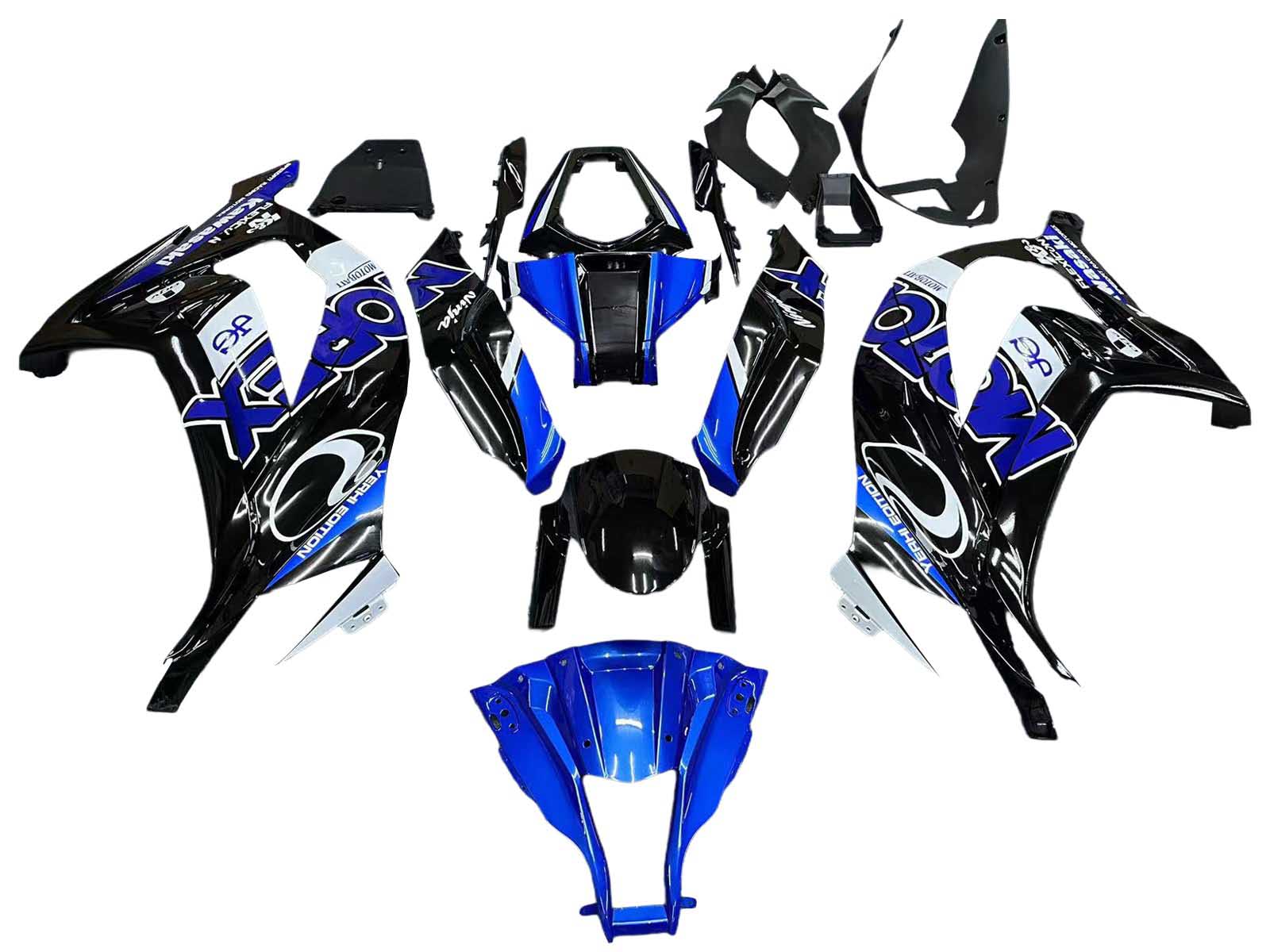 2011-2015 Black Blue Ninja Kawasaki ZX10R Fairing Kit