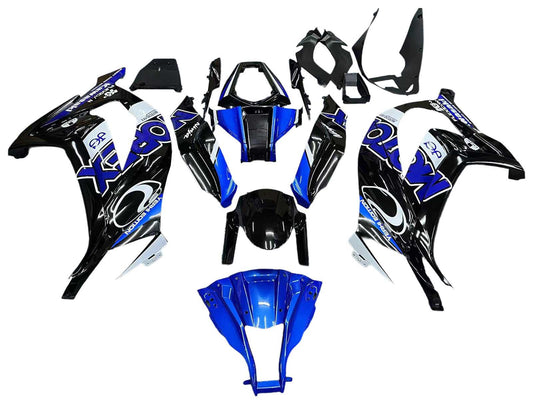 2011-2015 Black Blue Ninja Kawasaki ZX10R Fairing Kit