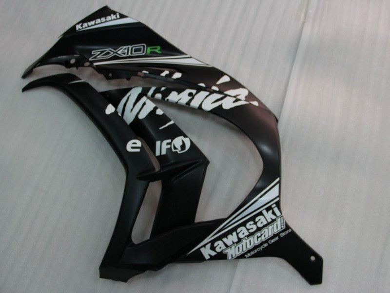 Purchase 2011-2015 Glossy Black White Elf Snow Decal Kawasaki ZX10R Motorcycle Fairings UK