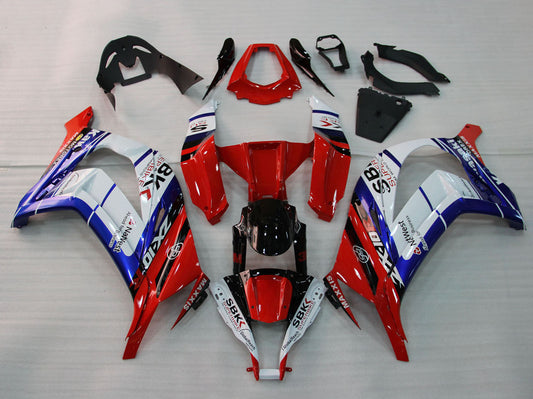 2011-2015 Blue Red White Kawasaki ZX10R Fairing Kit
