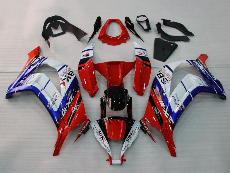 Purchase 2011-2015 White Blue Red Black SBK Maxxis Kawasaki ZX10R Motorcycle Fairings UK