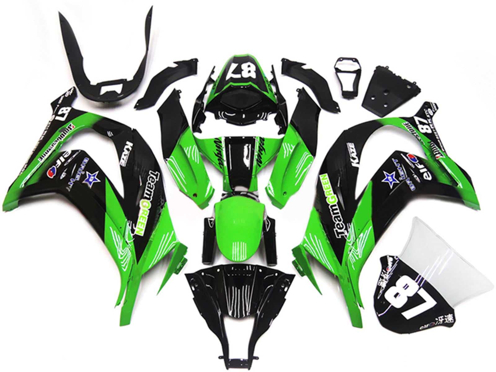 2011-2015 White Red Black Kawasaki ZX10R Fairing Kit